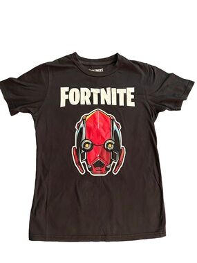 Fortnite Kids' Black Short Sleeve Tee with Red Character Graphic